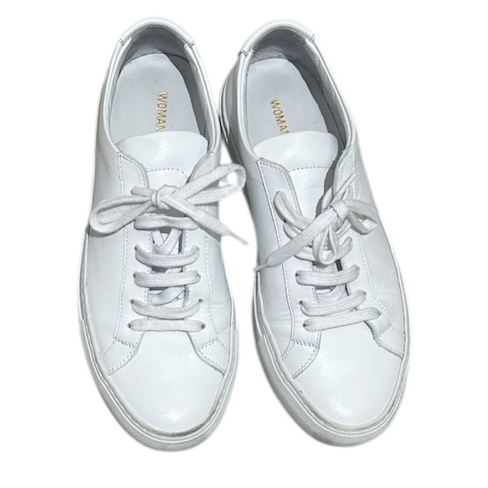 Common Projects Achilles Low Top Leather Casual Sneaker White Size 35 - Picture 4 of 14